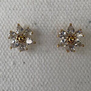 Kate Spade First Bloom Cubic Zirconia Flower Stud Earrings